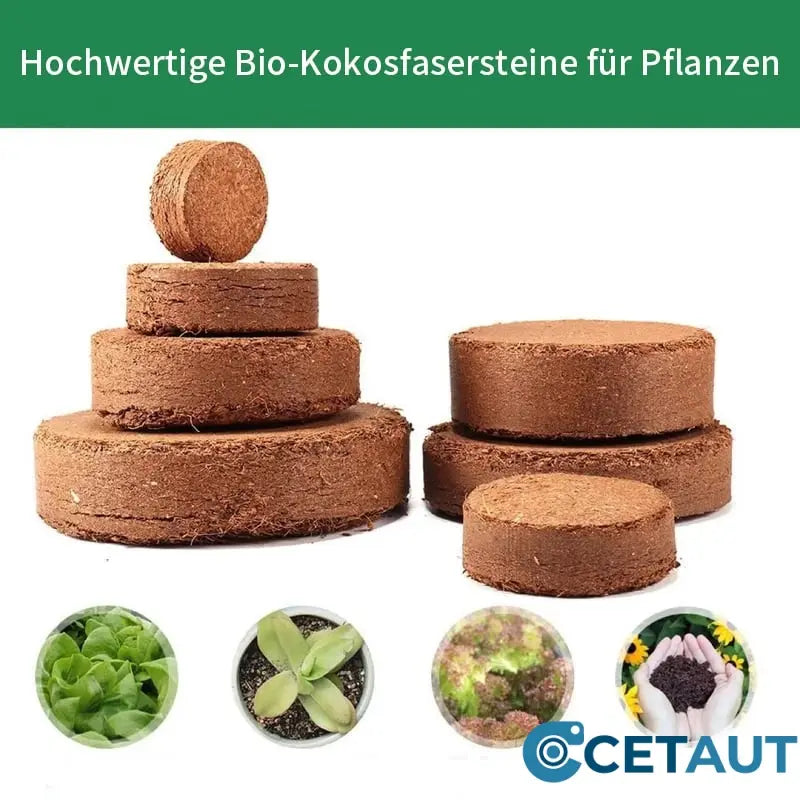 🔥Natürlich wachsen, einfach glücklich!⏰ Organische Kokosnussschalen für Pflanzen🥥🌱 cetaut