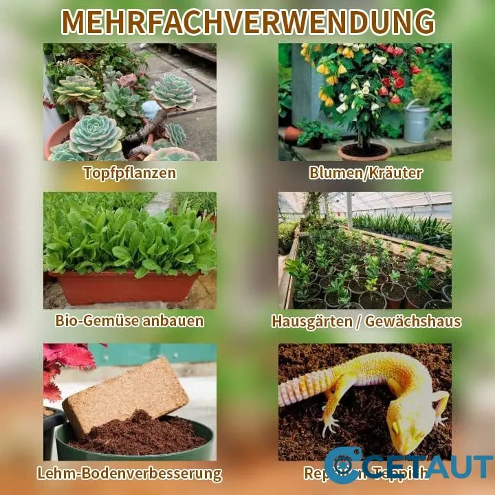 🔥Natürlich wachsen, einfach glücklich!⏰ Organische Kokosnussschalen für Pflanzen🥥🌱 cetaut