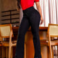 Stretch-Schlagjeans mit hoher Tailles cetaut