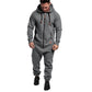 Kapuzen-Fleece-Einteiler in Uni-Farbe – Warm und gemütlich für Winter & Zuhause