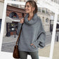 🔥Damen Fledermausärmel Pullover mit Rollkragen und Taschen cetaut