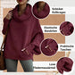 🔥Damen Fledermausärmel Pullover mit Rollkragen und Taschen cetaut