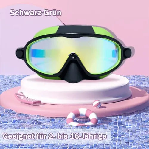 🔥Letzter Tag: 49% Rabatt🏊‍♀️HD-Schwimmbrille für Kinder 3-18 Jahre  mit großem Rahmen, wasserdicht und beschlagfrei cetaut