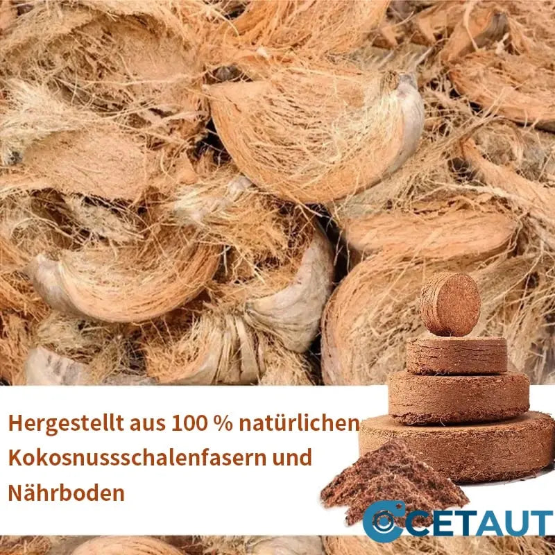 🔥Natürlich wachsen, einfach glücklich!⏰ Organische Kokosnussschalen für Pflanzen🥥🌱 cetaut