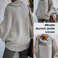 🔥Damen Fledermausärmel Pullover mit Rollkragen und Taschen cetaut
