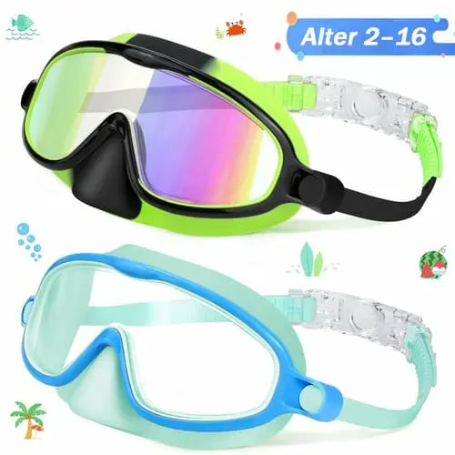 🔥Letzter Tag: 49% Rabatt🏊‍♀️HD-Schwimmbrille für Kinder mit großem Rahmen, wasserdicht und beschlagfrei cetaut