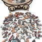🎁Weihnachtsverkauf - 50 % Rabatt🎅Morandi-farbenes Katzenförmiges Holzpuzzle mit 135 Teilen