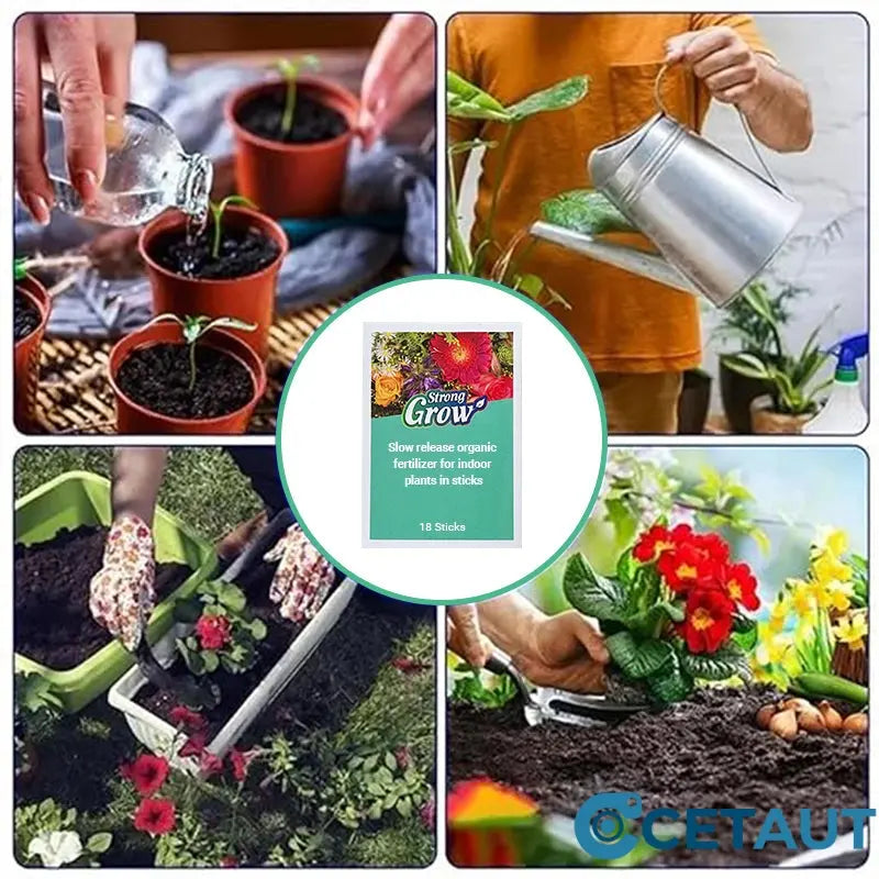 🌱Pflanzenpower ohne Stress –💥 Langzaam vrijkomende organische meststof in stickvorm voor kamerplanten cetaut