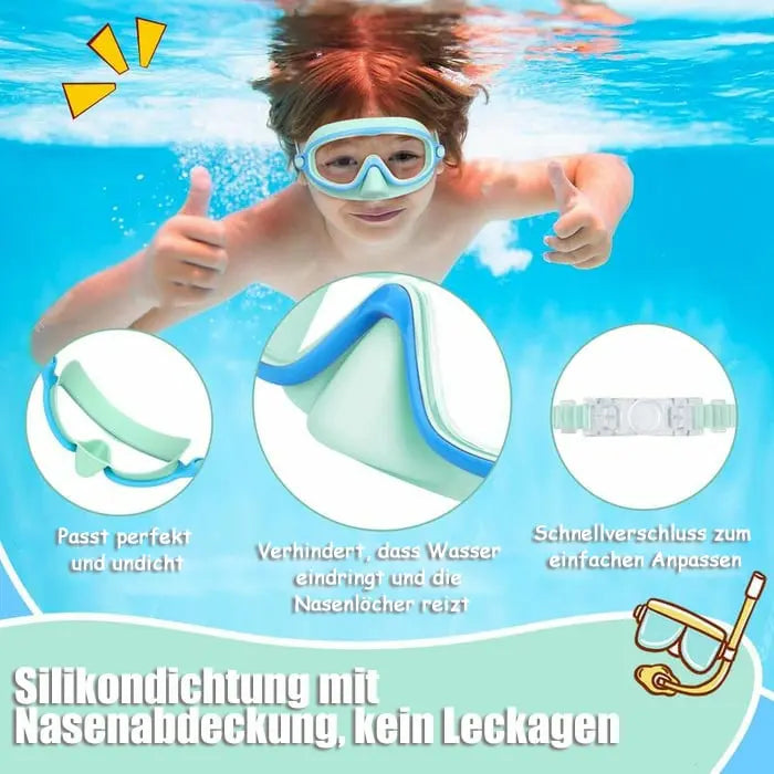 🔥Letzter Tag: 49% Rabatt🏊‍♀️HD-Schwimmbrille für Kinder mit großem Rahmen, wasserdicht und beschlagfrei cetaut