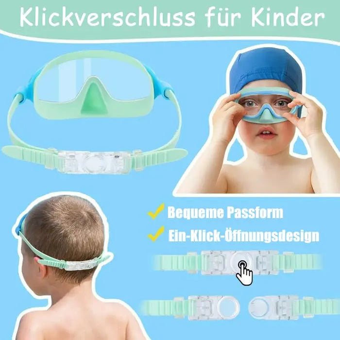 🔥Letzter Tag: 49% Rabatt🏊‍♀️HD-Schwimmbrille für Kinder mit großem Rahmen, wasserdicht und beschlagfrei cetaut