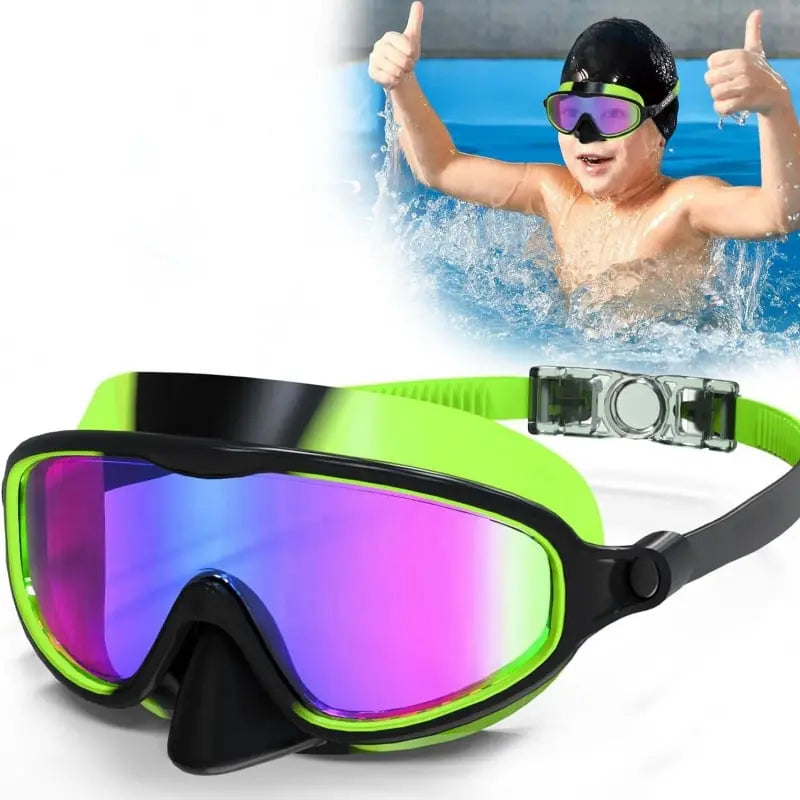 🔥Letzter Tag: 49% Rabatt🏊‍♀️HD-Schwimmbrille für Kinder mit großem Rahmen, wasserdicht und beschlagfrei cetaut