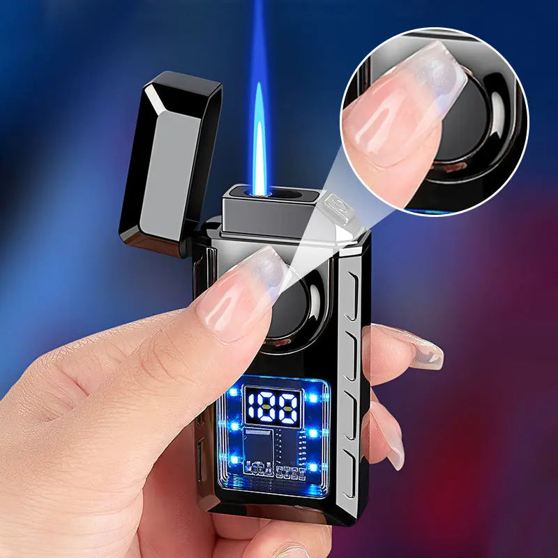 🔥Doppelflammen-Feuerzeug mit LED-Licht – 2 Stück günstiger & ✈️ kostenloser Versand! 💨✨ cetaut
