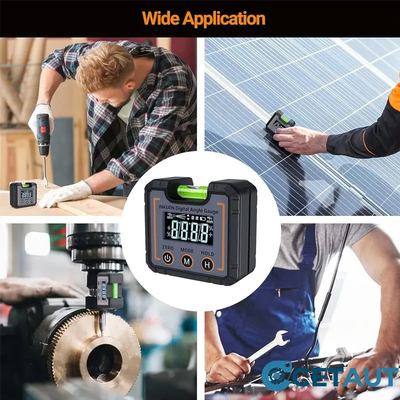 0-360° digitaler, magnetischer, elektronischer Winkelmesser cetaut