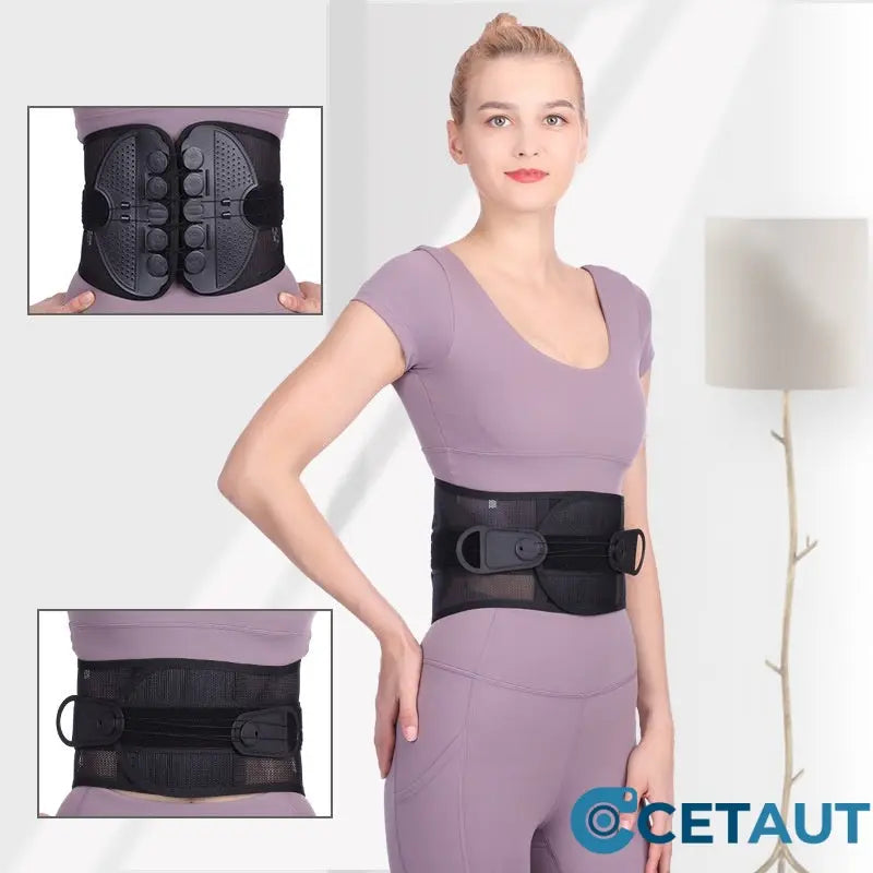 Verstellbarer Lendenwirbelstützgürtel Lower Back Brace cetaut