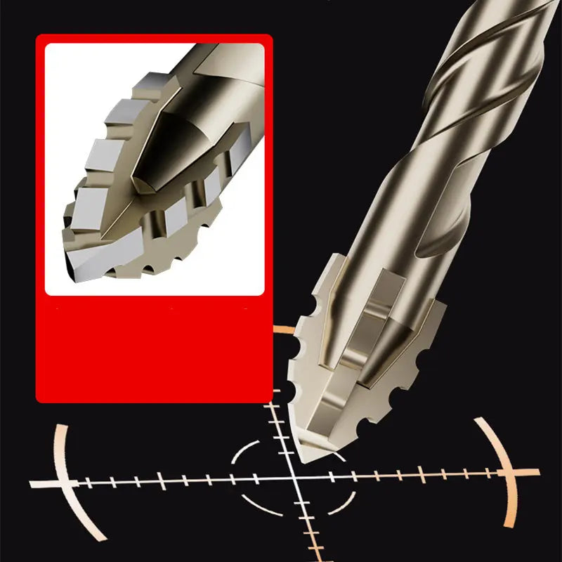 ⏳Begrenzte Zeit 50% Rabatt💥 4-schneidiger Sägezahn-Exzenterbohrer, 4-teiliges Set cetaut