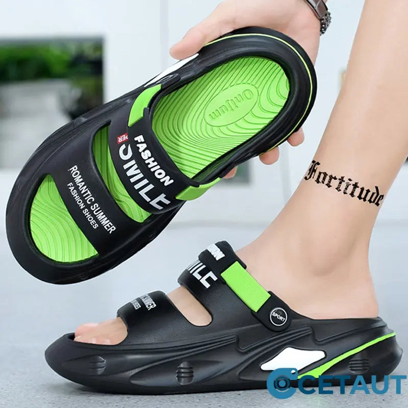 🔥2025 heißer Verkauf🔥chunky gepolsterte Sandalen mit einem schwellähnlichen Griff cetaut