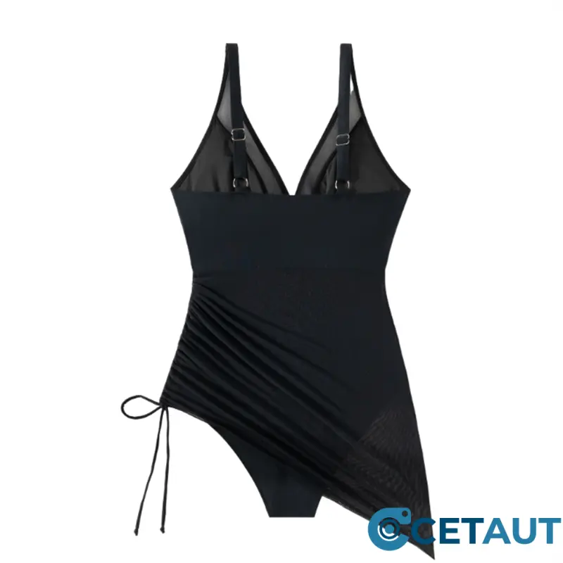 💥Letzter Tag Sonderverkauf 49% RABATT💃Schlankmachender transparenter Sarong-Wickel-Badeanzug aus Netzstoff cetaut