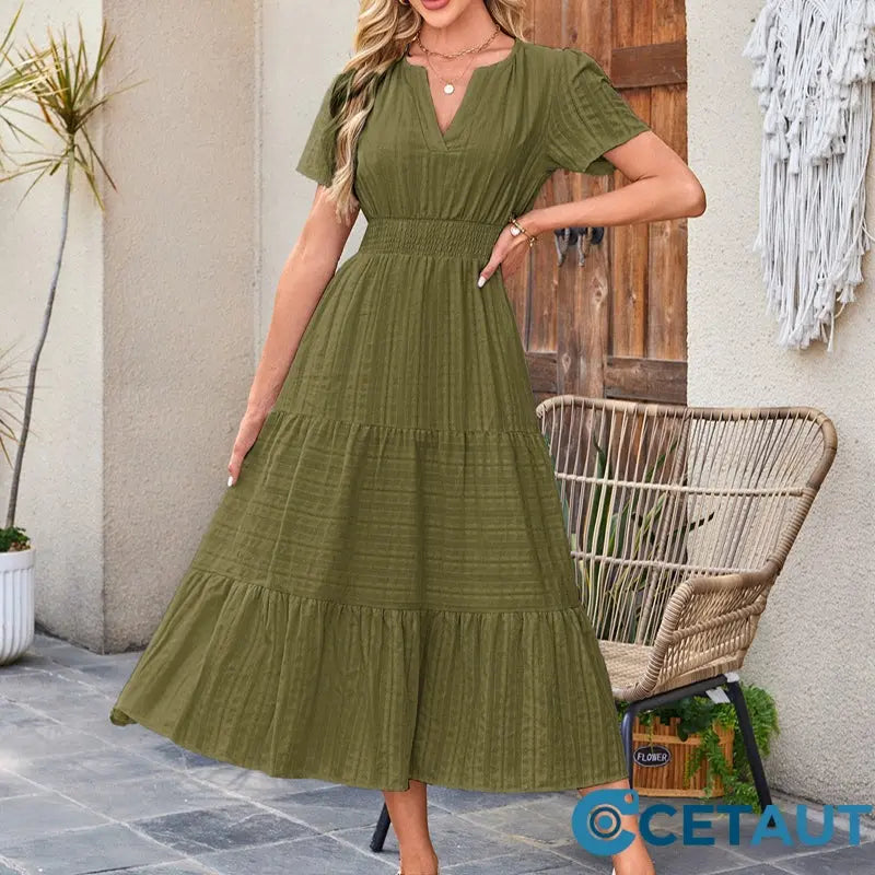 💃 Damen Sommer 2025 Casual Midi Maxi Kleider 💞 cetaut