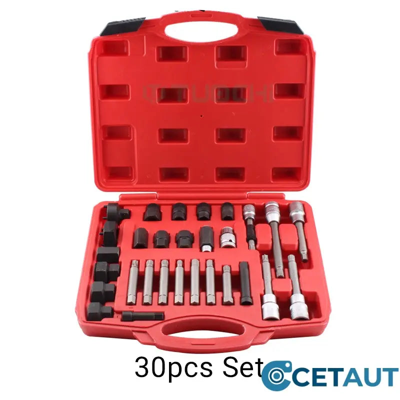 Generator-Riemenscheiben-Ausbauwerkzeugsatz mit Organizer（50% OFF） cetaut