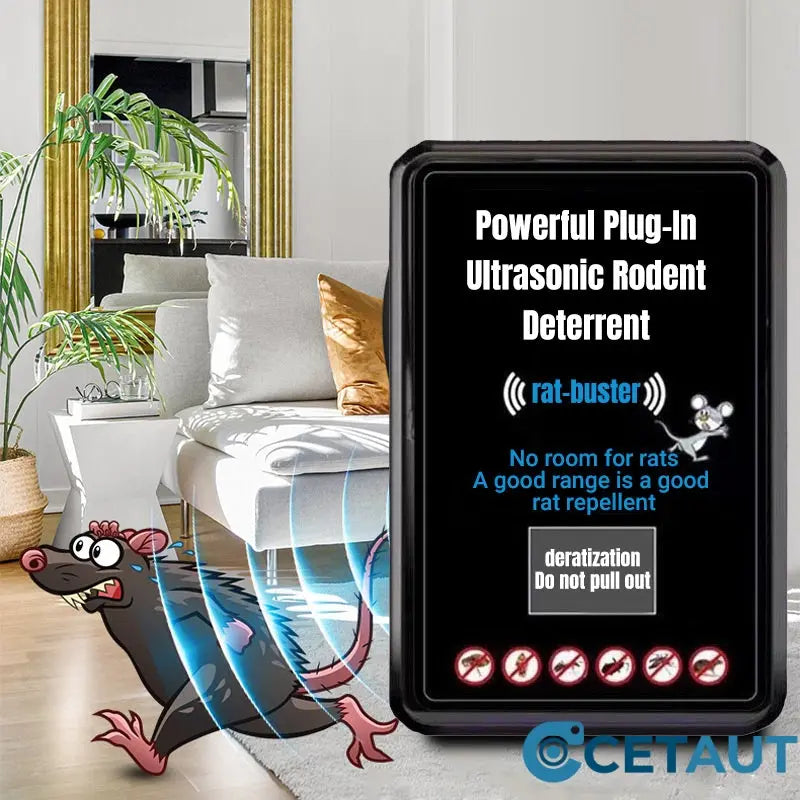 Ultraschall-Schädlingsabwehr – Ohne Chemie, leise & effektiv! 🏡🦟Leistungsstarke Plug-In-Ultraschall-Nagetierabschreckun cetaut