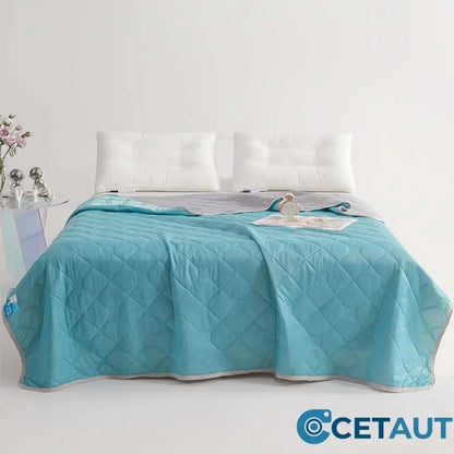 💤 Letzter Tag - 49% RABATT ❄️ Atmungsaktive, bedruckte, waschbare Sommer-Kühldecke-Kühlende Bettdecke für erholsamen Schlaf 🛏️ Atmungsaktiv & Waschbar cetaut