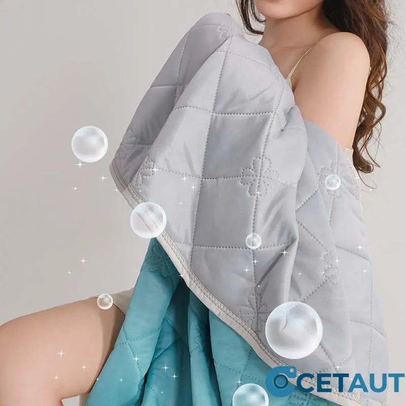 💤 Letzter Tag - 49% RABATT ❄️ Atmungsaktive, bedruckte, waschbare Sommer-Kühldecke-Kühlende Bettdecke für erholsamen Schlaf 🛏️ Atmungsaktiv & Waschbar cetaut