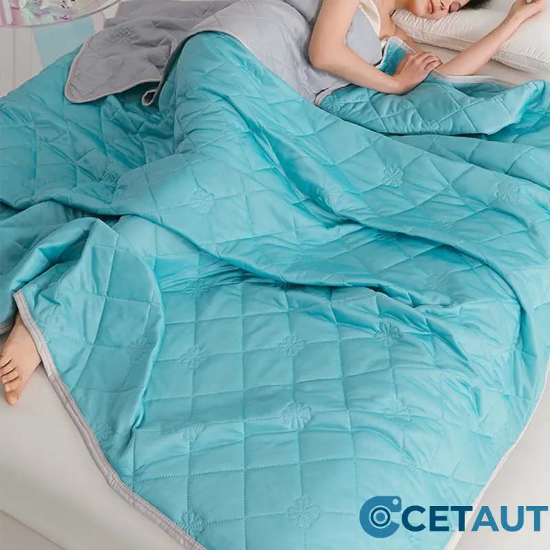 💤 Letzter Tag - 49% RABATT ❄️ Atmungsaktive, bedruckte, waschbare Sommer-Kühldecke-Kühlende Bettdecke für erholsamen Schlaf 🛏️ Atmungsaktiv & Waschbar cetaut