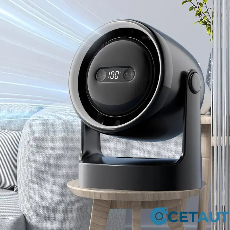 🌬️Leise. Frisch. Immer bereit-3-in-1 LED-Licht & integrierter Aromatherapie-Diffuser leiser Mini-Ventilator cetaut