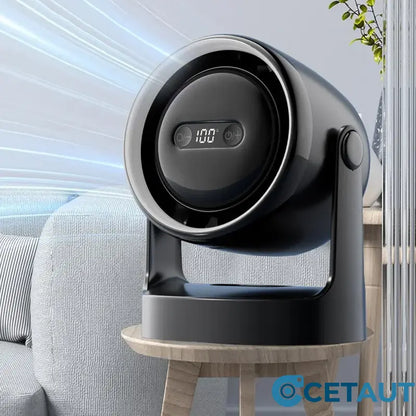 🌬️Leise. Frisch. Immer bereit-3-in-1 LED-Licht & integrierter Aromatherapie-Diffuser leiser Mini-Ventilator cetaut