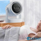 🌬️Leise. Frisch. Immer bereit-3-in-1 LED-Licht & integrierter Aromatherapie-Diffuser leiser Mini-Ventilator cetaut