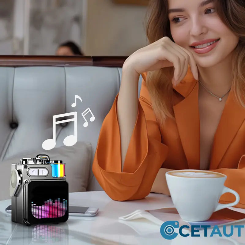 🎵Deutsches Design. Weltklang. Unverwüstlich-Tragbarer drahtloser Bluetooth-Lautsprecher cetaut