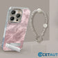 Farbverlauf Handytasche mit Ständer & Kette für iPhone Serie cetaut