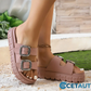 Design-Coole Sandalen mit extra-dicker Sohle für maximalen Komfort- mit offener Zehenpartie und Ausschnitt cetaut