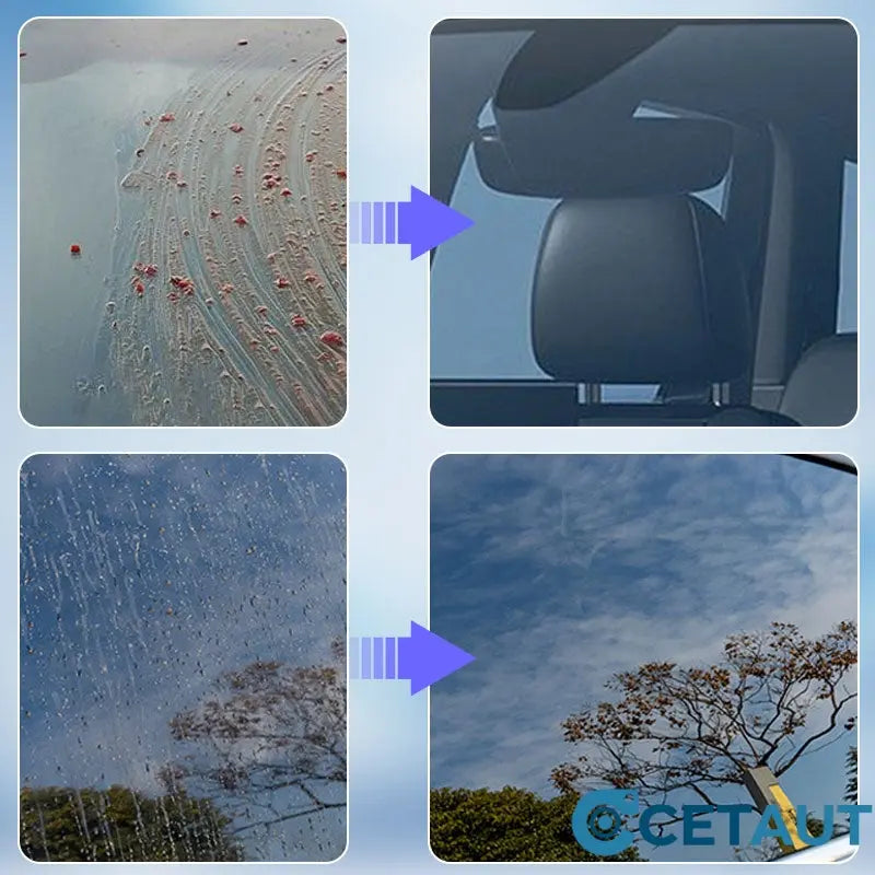 Autoglasreiniger zur Entfernung von Ölfilmen cetaut