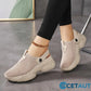 👟EVA-Sohlen federn jeden Schritt ab-Atmungsaktive, rutschfeste und lässige orthopädische Damen-Sneaker cetaut
