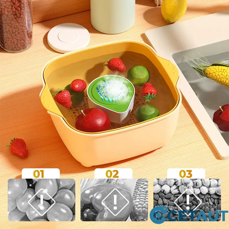 ⏳Zeitlich begrenztes Sonderangebot⏰Tragbarer, wiederaufladbarer Obst- und Gemüsereiniger🥬🍉 cetaut