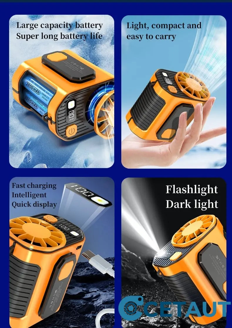 🔥Tragbarer Outdoor-Hochgeschwindigkeits-🌬️-Kühlung frei Haus – immer und überall! cetaut