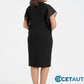 💃Elegant. Bequem. Perfekt für jeden Anlass💫Einfarbiges Midikleid mit Rundhalsausschnitt cetaut