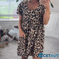Lässiges Minikleid mit Leopardenmuster für Damen cetaut