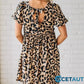 Lässiges Minikleid mit Leopardenmuster für Damen cetaut