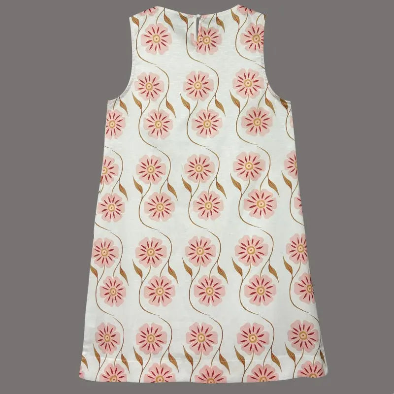 Women's Casual Sleeveless Floral Print Dress cetaut