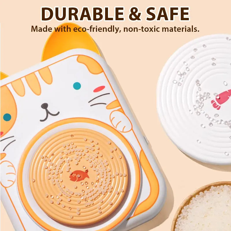 🎨Lufttrocknendes 4-in-1 Kreativ-Set für Kinder: Töpfern ohne Brennen, Malen & Spielen mit süßen Tier-Designs (Katze/Hase/Welpe/Kuh) – Inkl. Werkzeuge, USB-Ladung & Schürze 🐶 cetaut