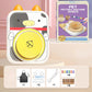🎨Lufttrocknendes 4-in-1 Kreativ-Set für Kinder: Töpfern ohne Brennen, Malen & Spielen mit süßen Tier-Designs (Katze/Hase/Welpe/Kuh) – Inkl. Werkzeuge, USB-Ladung & Schürze 🐶 cetaut
