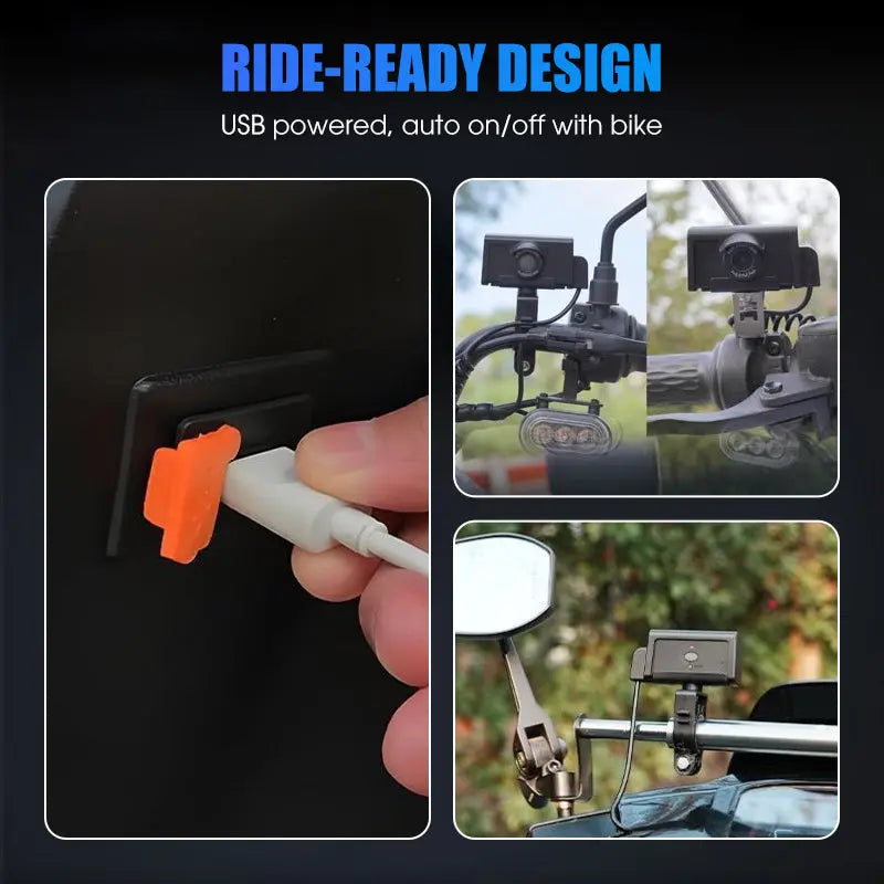 Waterproof HD Motorcycle Dash Cam cetaut