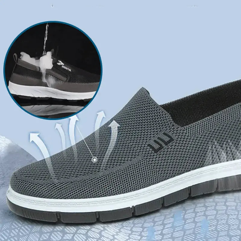 Breathable mesh casual slip-on shoes cetaut