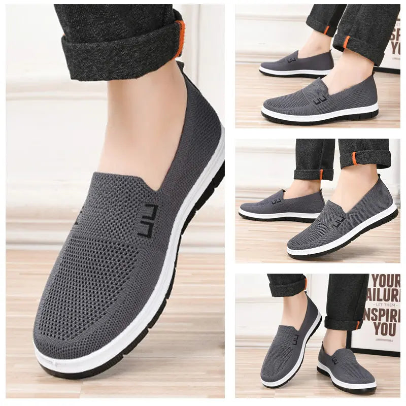 Breathable mesh casual slip-on shoes cetaut