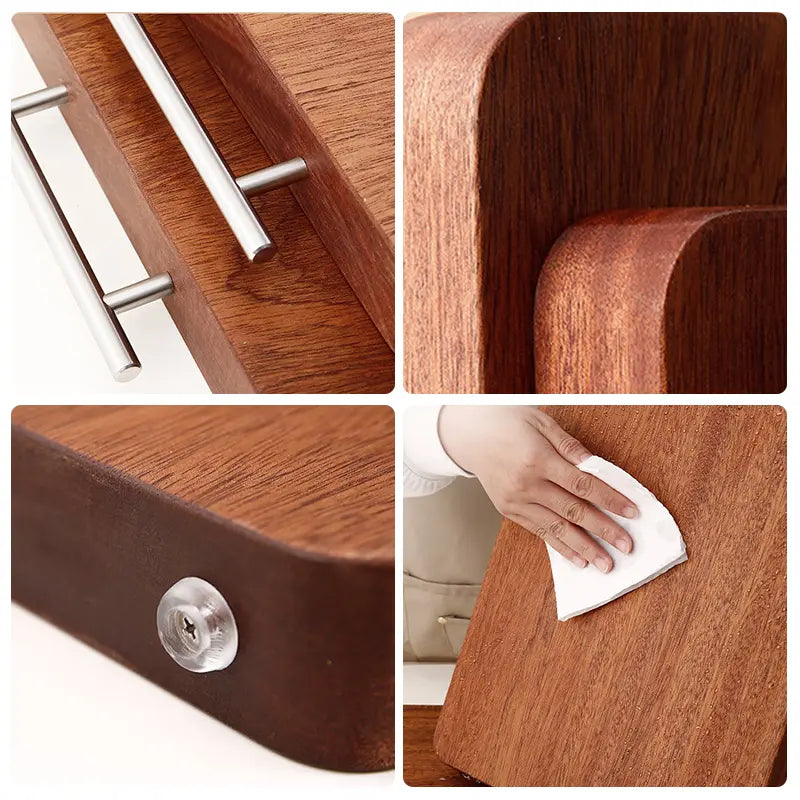 Durable Antibacterial Cutting Wood Board cetaut