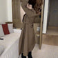 🧥🍂2025 Herbst Neuheit Fleecegefütterter, verdickter, mittellanger Damen-Trenchcoat