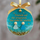 ⏳Freundschafts-Weihnachtsornament aus Seeglas🌊✨Von der Natur geformt und von Hand gefertigt💝