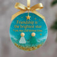 ⏳Freundschafts-Weihnachtsornament aus Seeglas🌊✨Von der Natur geformt und von Hand gefertigt💝